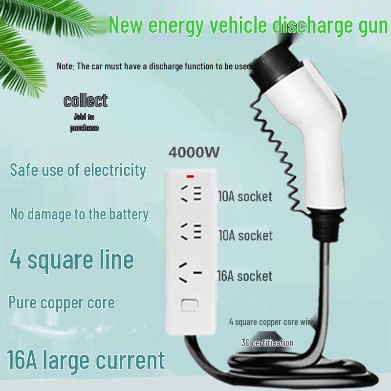 Temperature-Controlled Portable Car Charger Without Ground Wire - Universal Electric Car Charging Gun