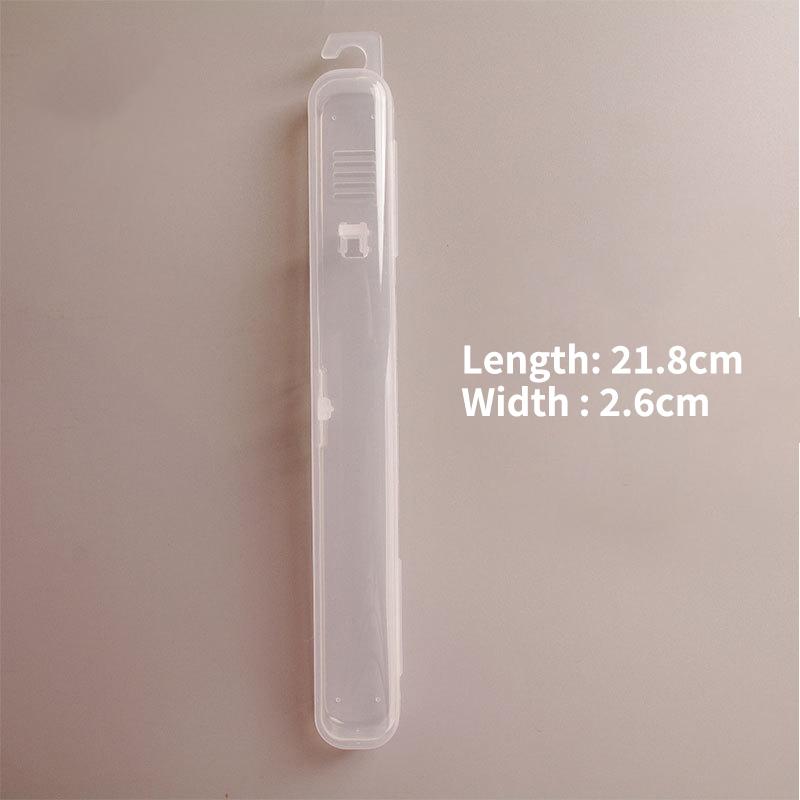 Portable Dustproof Toothbrush Storage Box Outdoor Travel Transparent Plastic Toothbrush Holder Toothpaste Storage And Organizer