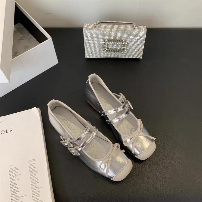 fashion High Quality Double Buckle Mary Jane Shoes Medium Heeled Women's Single Soft and Comfortable Shoes for Women Zapatos De Mujer