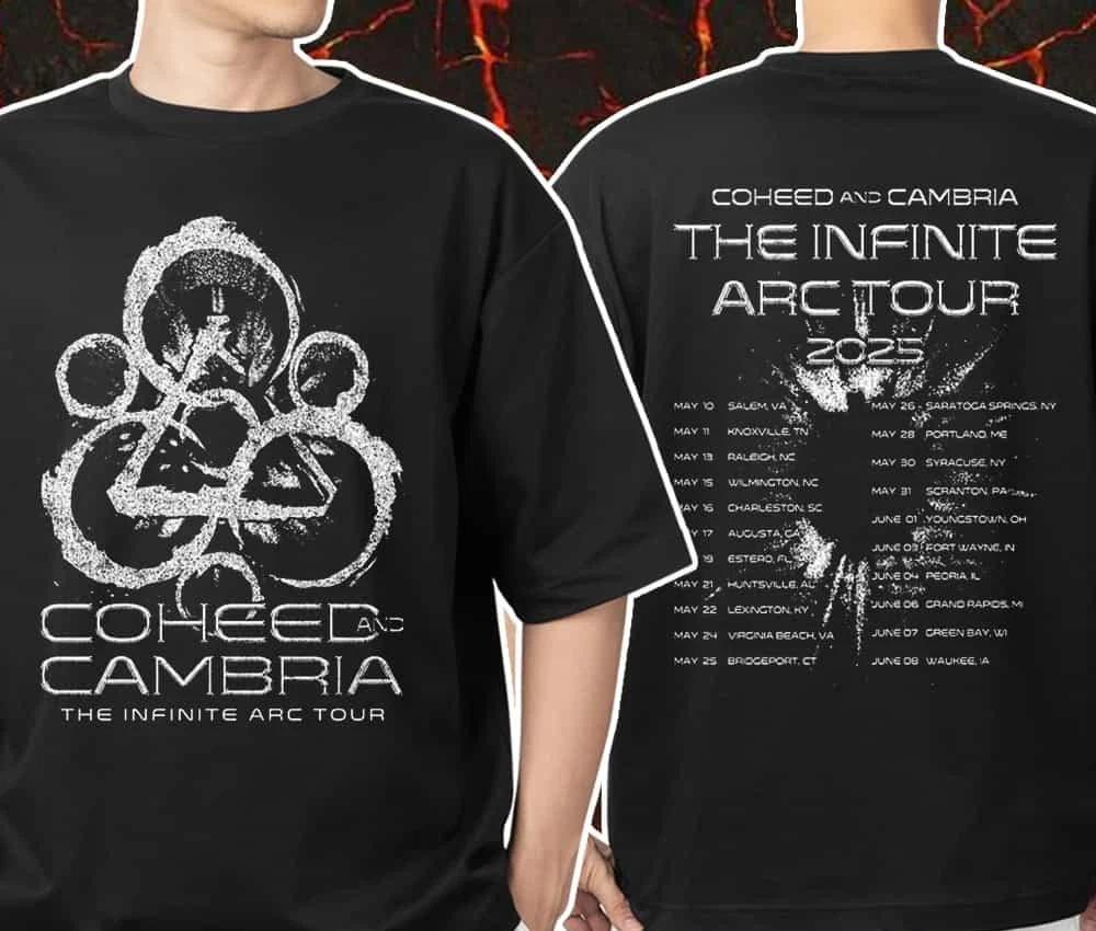 Coheed And Cambria Band The Infinite Arc Tour S-5XL T Shirt TR675 XXL