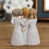 Creative Three Girls Resin Figurine for Desktop & Home Decor - Thanksgiving & Christmas Ornament