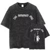 Jujutsu Kaisen Anime Gojo Satoru Bedrucktes T-Shirt für Herren und Damen Gewaschenes T-Shirt Hohe Qualität Vintage Baumwoll-T-Shirt Oberteile