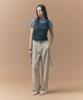 MONGDOL Nylon One-Tuck Wide Slacks Beige Mdpt025Nybeige