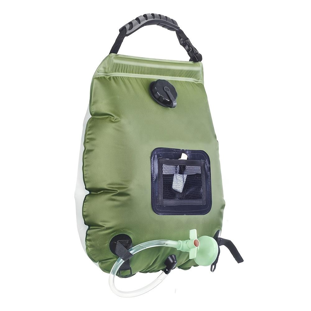 Solar Shower Bag 5 Gal (20L), Solar Heating Camping Shower Bag, Detachable Hose, Switchable Shower Head, Travel Shower