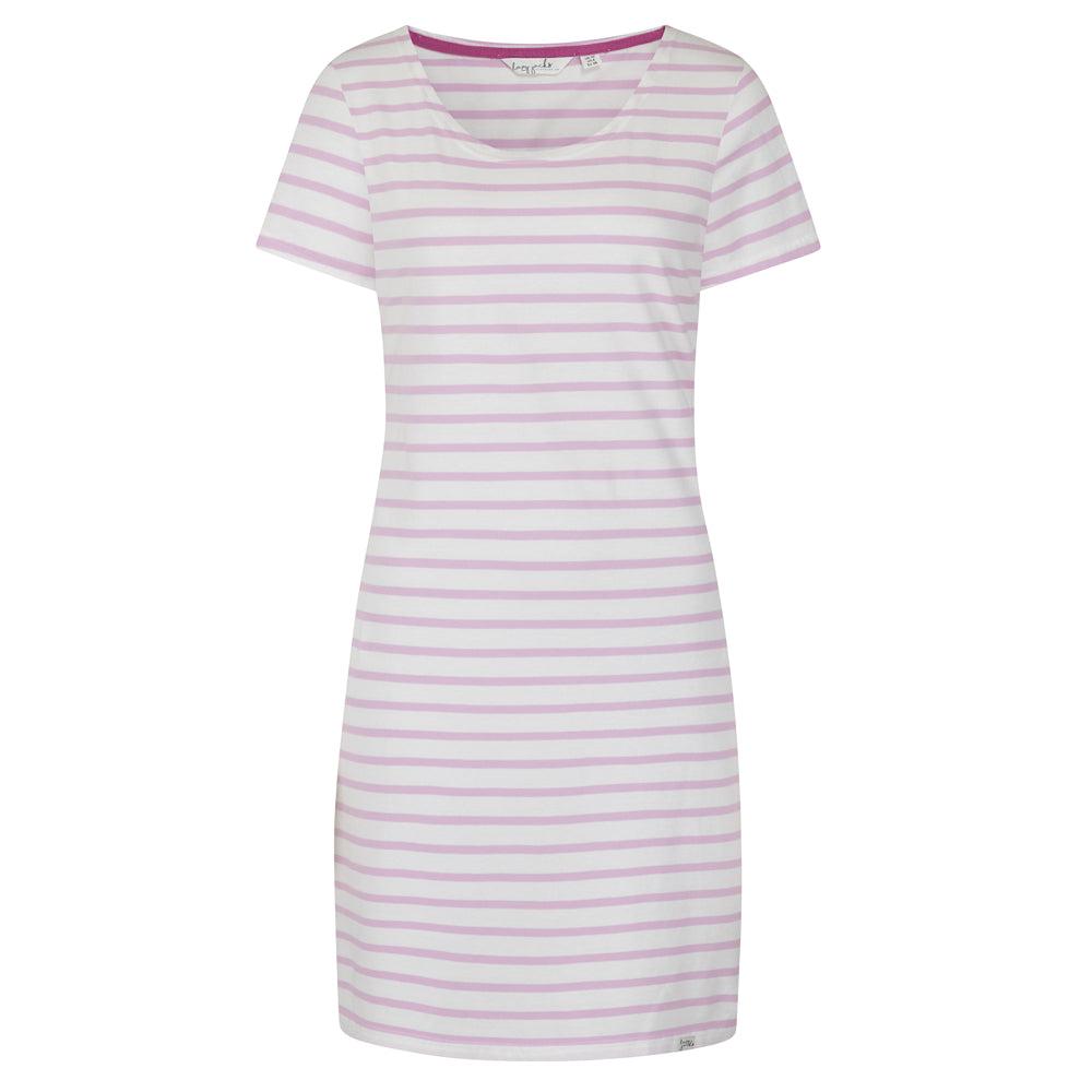 Lazy Jacks Womens/Ladies Striped T-Shirt Dress