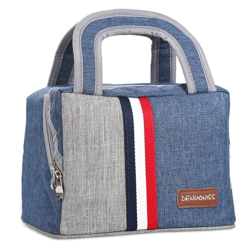 Farway 5L Capacity Insulated Lunch Bag, Water-Repellent Oxford Cloth Tote Bag, Handbag