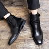 Stivali Martin Uomo Stile Coreano Alti Formali Business Casual, Taglia Grande 48