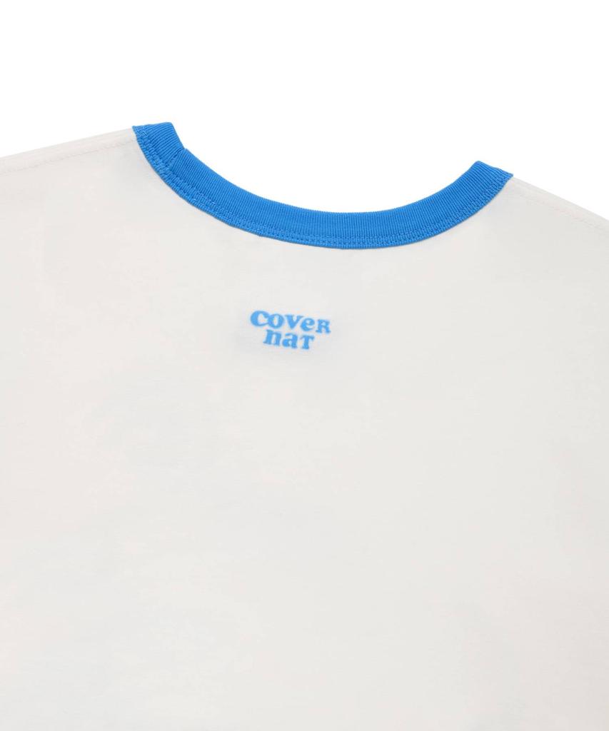 COVERNAT WOMAN Clover Heart Ringer T-Shirt White