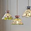 Retro Tiffany Glass Chandelier Living Room Modern Hanging Lighting Decoration Dining Room Bedroom Kitchen Loft Led Pendant Lamp