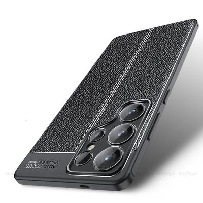 For Samsung S25 Ultra Case Cover Samsung Galaxy S25 Ultra Capas Bumper Back Shockproof Soft TPU Leather Fundas Samsung S25 Ultra
