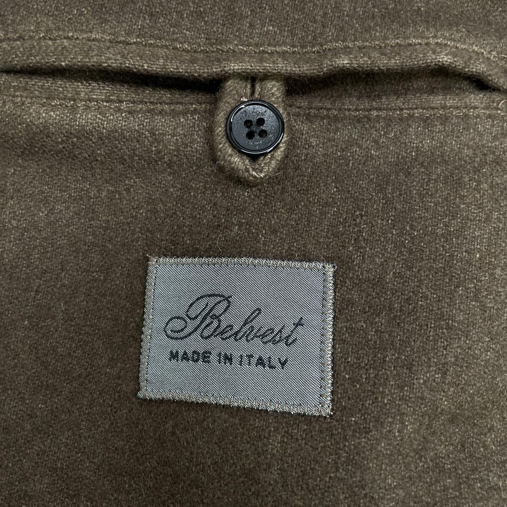 Belvest PT1403 Brown Cashmere Chesterfield Coat Coat 44 BrownUsed
