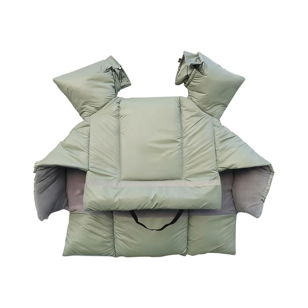 

Motorcycle Leg Protector Thermal Neck And Knee Cover Cycling Knee Thermal Windshield For Electric Scooter Women And Men Winter зелений