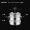 HUIHUADU 32cm Stainless Steel Double-Layer Steamer Pot