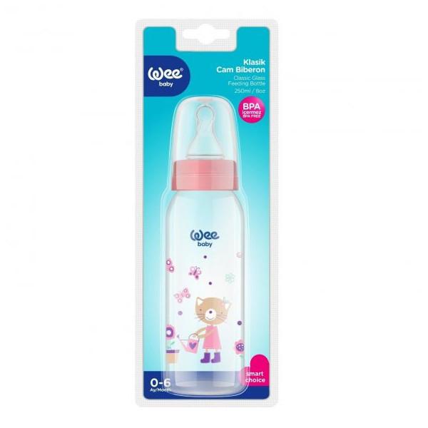 

Wee Baby Glass Feeding Bottle 250Ml Pink 2 Pack Bulk