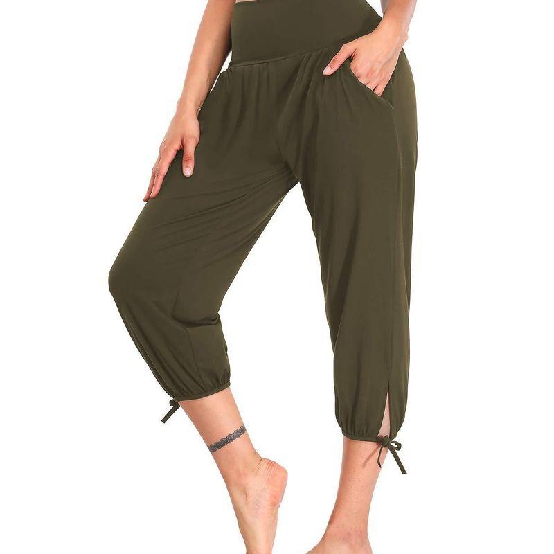 Fashion Personality Punk Elegant Women's Yoga Pants Loose Comfort and Casual Cropped Pants Knitting Jogger Pants