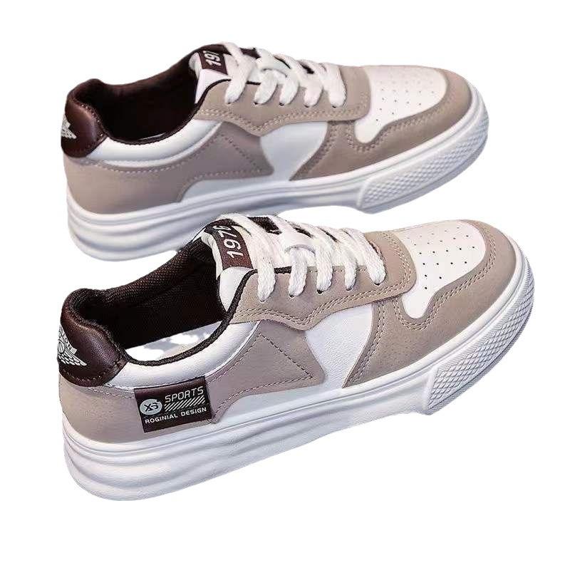 Internet Celebrity Explosion Platform Casual Sports Shoes Women's Shoes Ins Tide 2025 New Niche Versatile Running White Board Shoes