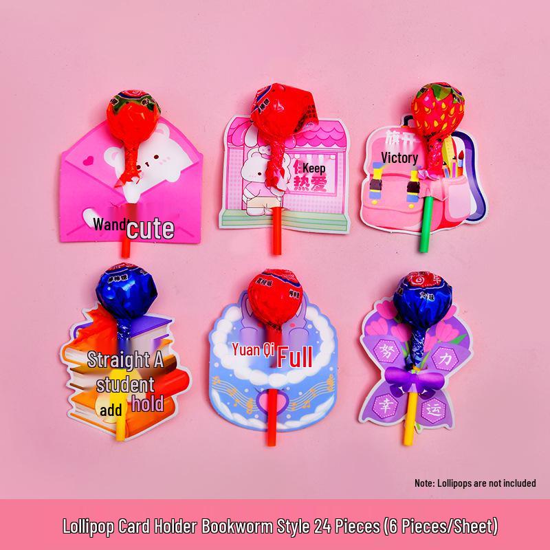 Children s Day Lollipop Card: Cartoon Greeting & Birthday Gift for Kids