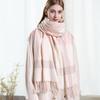 Warm Wool Scarf for Women Winter Plaid Design Soft Wear Open Scarves Female High Quality