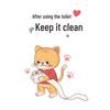 Waterproof Cute Cat Toilet Cover Stickers - Funny, Self-Adhesive, Personality Decor for Bathroom Walls