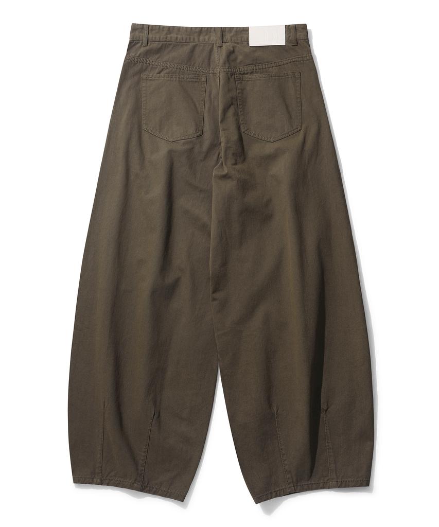 DECET Barrel Wide Leg Pants Dcpt071Brown