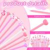 72 Pcs Valentine's Day Pens Heart Shape Pen Cartoon Fun Kawaii Pens Funny Writing Unicorn Pens Cartoon Animal Cool Ink Pens for Student Stationery