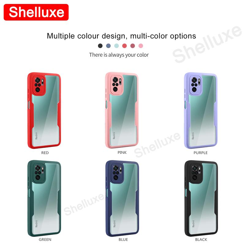 360 Viso korpuso priekinis+galinis skaidrus dėklas Shelluxe skirtas Xiaomi Redmi Note 10S 10T 10 Pro Max Note10 Note10S silikoninis dvipusis dangtelis