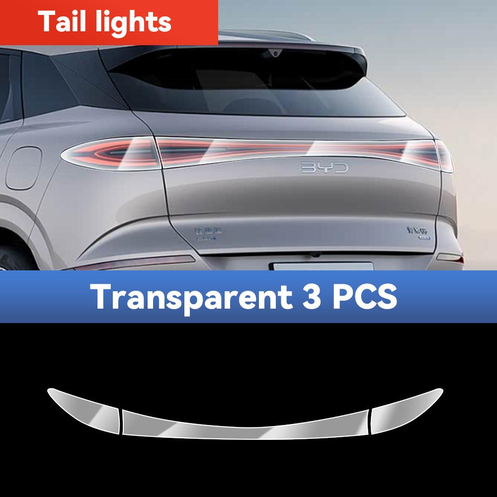 For BYD SEALION 6 EV 2026 TPU Headlight Anti-Scratch Smoke Black Transparent Modification Color Changing Protective Film