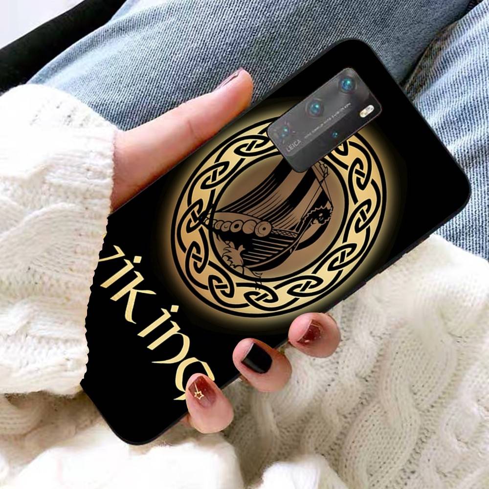V-Viking V-Vegvisir Logo Phone Case For Huawei P 8 9 10 20 30 40 50 Pro Lite Psmart Honor 10 Lite 70 Mate 20lite