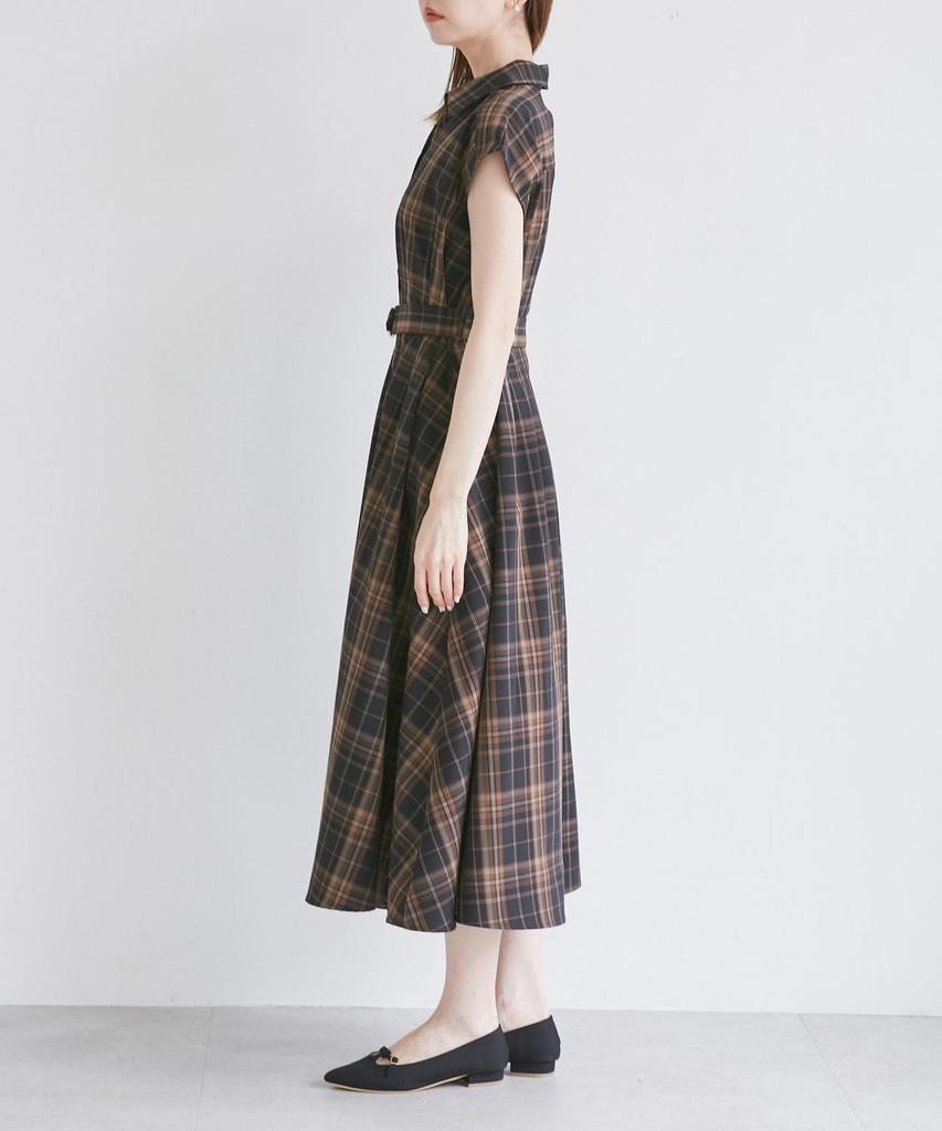 ROPE PICNIC Waist Tuck Check Assorted Dress GDE55050 Conmain 38 Women's (40)