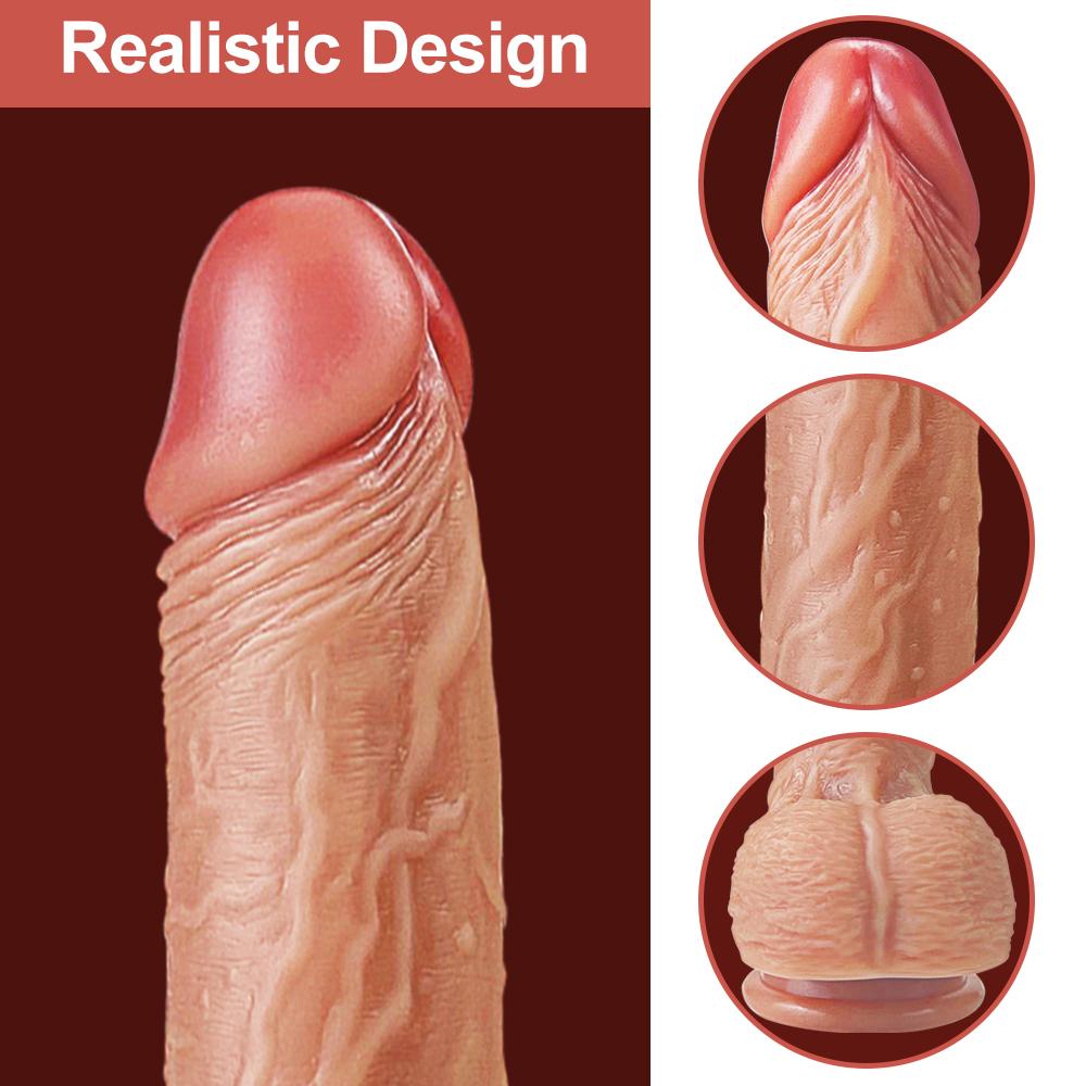 Heating Thrusting Realistic Telescopic Swing Dildo Vibrator For Women Wireless Remote Super Big Penis Dildos Sex Toys For Adults 18+
