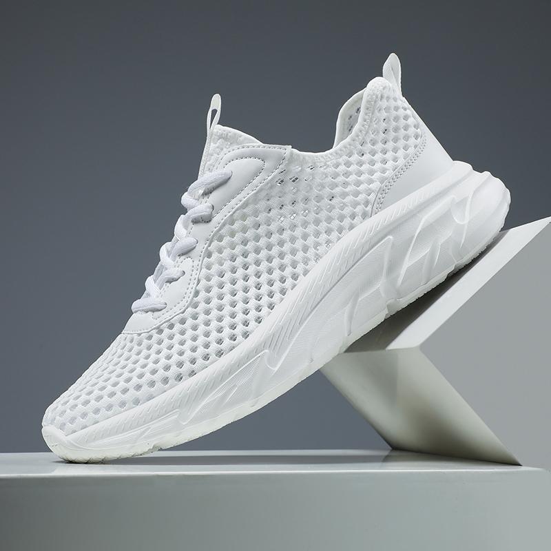 39-48 Summer Men's Sports Shoes Breathable Casual Shoes Flying Weaving Outdoor Running Shoes