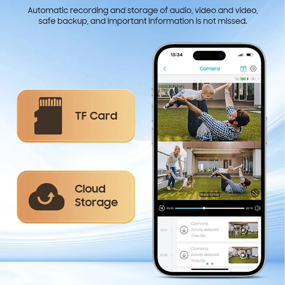 Outdoor Waterproof Solar Camera 4G/Wifi Home Full Color HD Remote Low Power Consumption Monitor with Night Vision