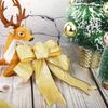 6Pcs Christmas Decoration Bow Ribbon Christmas Tree Pendant Handmade Design for Home Decor Navidad New Year 2026 DIY Ornament
