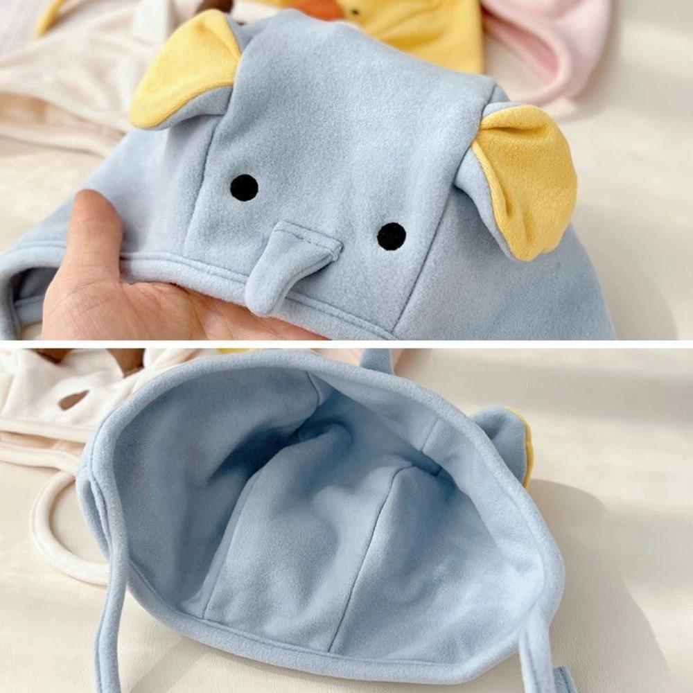 Soft Kid Ear Protection Hat Windproof Baby Winter Plush Hats Cute Toddler Warm Hat For 8-18 Months