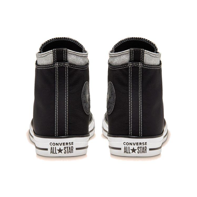 Converse Doppeltes Obermaterial Chuck Taylor All Star 'Schwarz Silber' 167467C