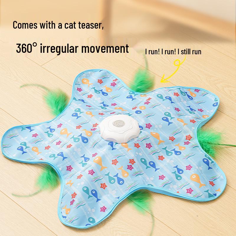 Double-Layer Interactive Pet Toy: Magic Ball and Hiding Cover for Self-Amusement and Boredom Relief in Cats and Dogs