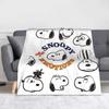 snoopys Throw Blanket for Couch cartoon dog Soft Fuzzy Plush Blanket 50x60 Inches Multiple Sizes Bedspreads for All Seasons