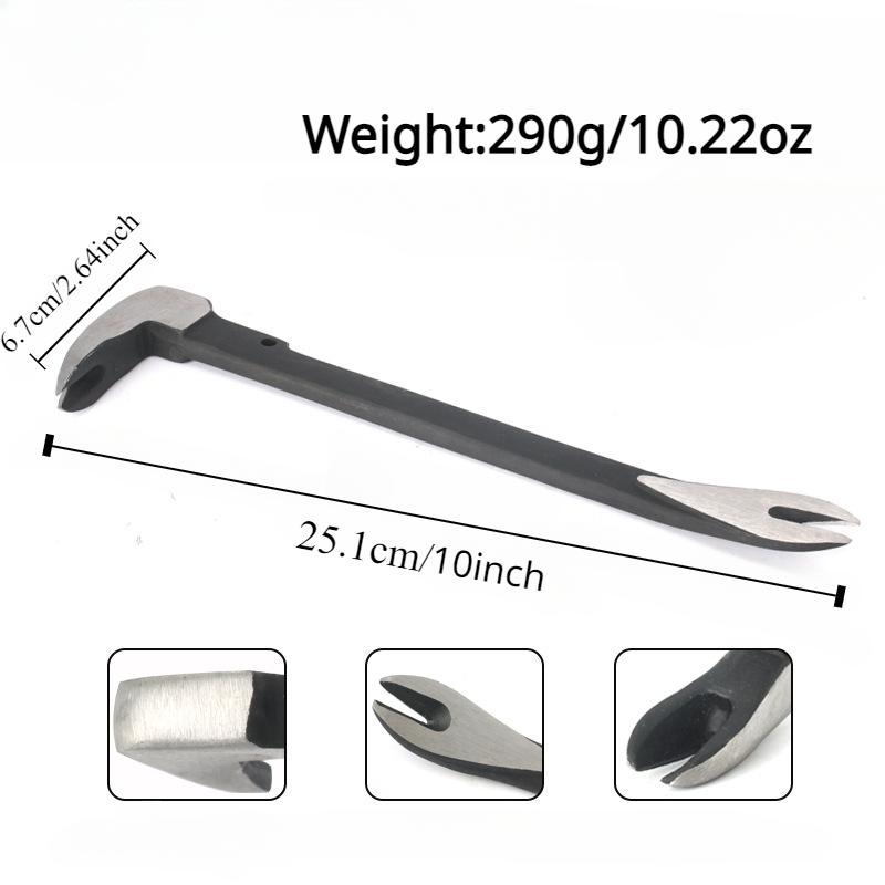 Nail Puller Extractor Remover Tool 12"10"8"Household Carbon Steel Remolding & Woodworking Multifunctional Pry Bar Crow Tools