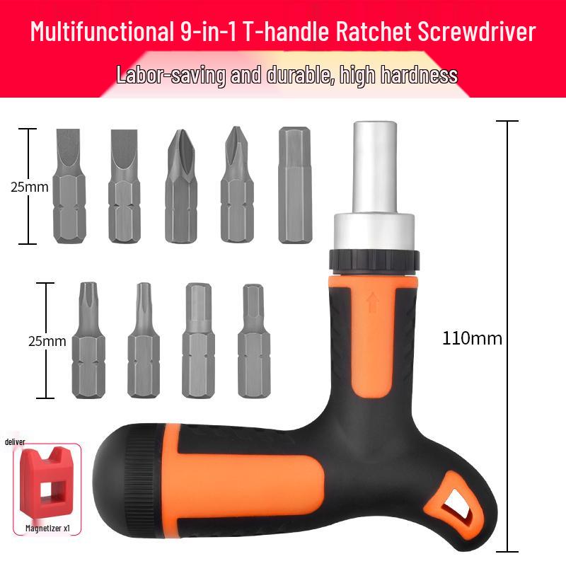 Phillips och Spårskruv Tvåvägs Teleskopisk Spärrskruvmejselsats med Starka Magnetiska Spetsar för Hushållsbruk