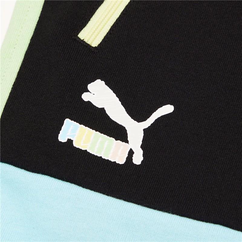 Puma Florida Sommer Colorblock Logo Kordelzug Sportshorts Herren Unterteile Schwarz 534003-01
