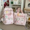 Schoolbag New High-value Star Schoolbag Women's Large-capacity Lightweight Backpack Campus Wind Letter Backpack Student Make-up Bag