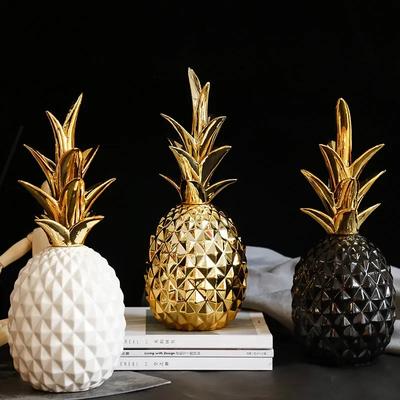 Nordic Light Luxury Keramik Ananas Golden Creative Home Wohnzimmer Veranda Modell Zimmer weiche Dekoration Hochzeitsgeschenk Dekor