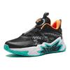Anta Kids Comfortable Simple Low-Top Basketball Shoes Kids Sneaker Black Green 312421109-4