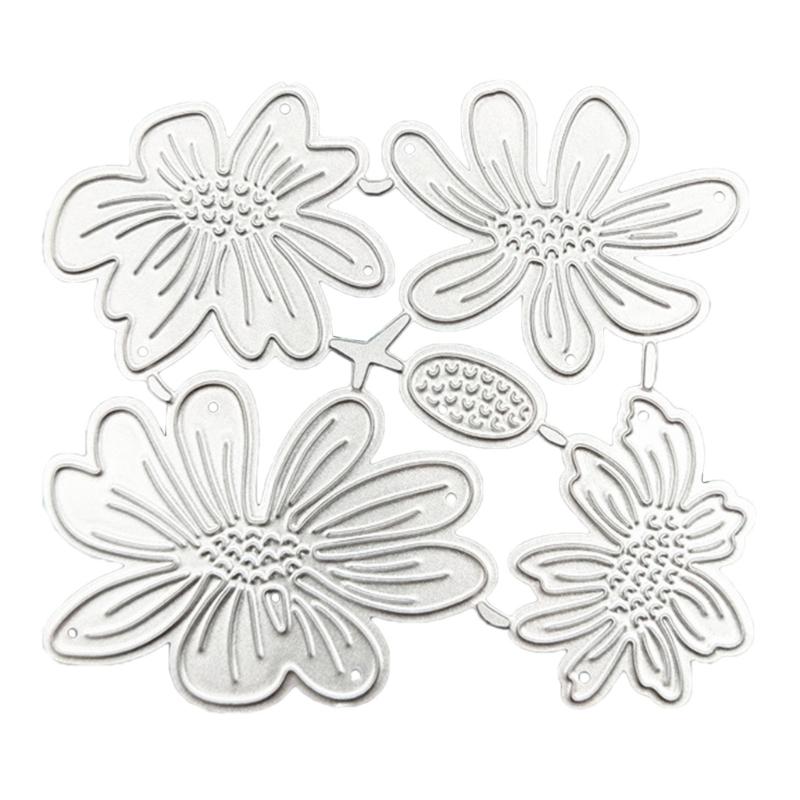

Daisy Flower Metal Cutting Dies DIY Craft Carbon Steel Embossing Template Stencil Scrapbooking for Card Die Cuts Mold 1