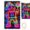 Weihnachts-Türdekorationen 70x35 Zoll Fluoreszierende Partyartikel Weihnachtsfeier-Hintergrund für Veranda Bauernhaus Innen Außen