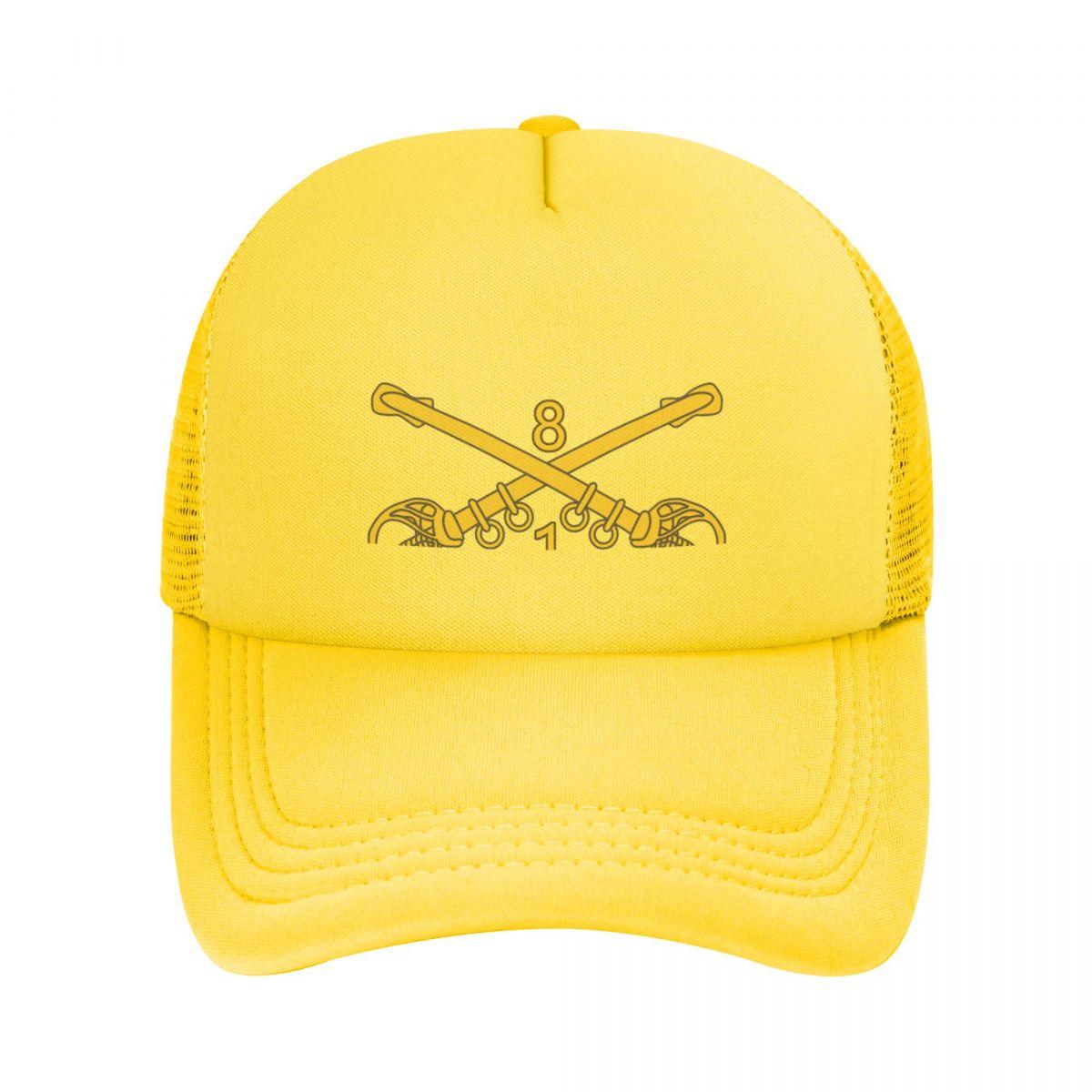 

1st Bn 8th Cavalry Branch Wo Txt Mesh Бейсбольная кепка Спортивные теннисные шапки для тренировок для женщин и взрослых Кепки для спорта на открытом воздухе Adjustable
