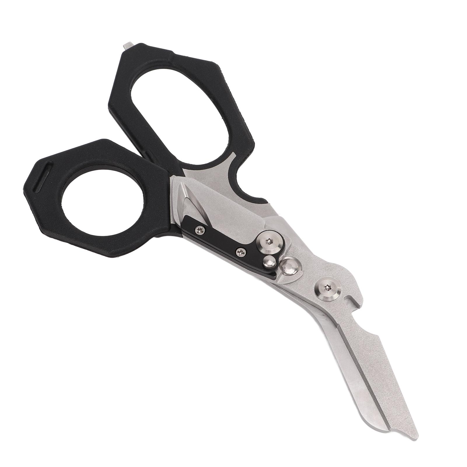 

Ножницы для экстренного реагирования Многофункциональные складные ножницы с резаком для ремней, стеклобоем