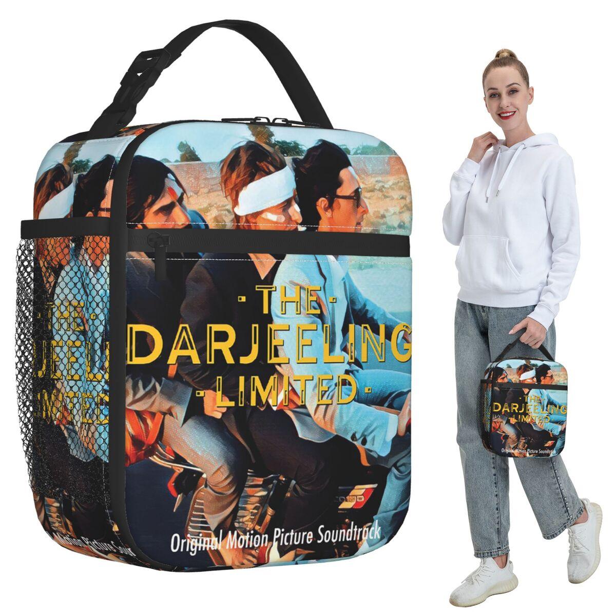 Wes Anderson - THE DARJEELING LIMITED Album Cover Insulated Lunch Bag for Kids School Cooler Thermal Food Box Tote Lunch Boxes One Size
