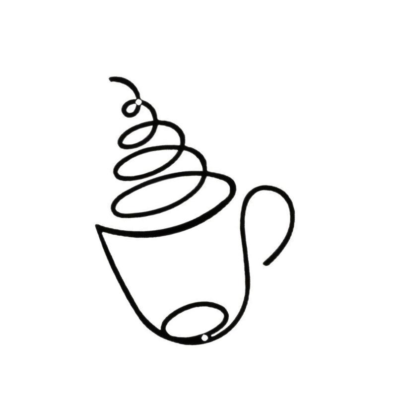 652F Kovový kávový nápis Nástěnné dekorace pro domácnost Kuchyň Kavárnu Restauraci Kávový koutek Dárek pro milovníka kávy Narozeniny Vánoce