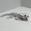 Set of 4 3D Printed Gecko Lizard Magnets with Articulated Joints for Refrigerator Decoration and Functional Use